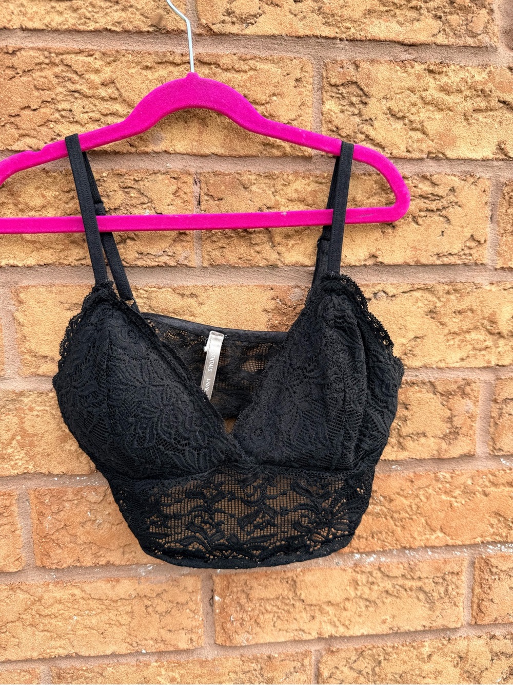 4/$25 • SWS Essentials Black Lace Bralette